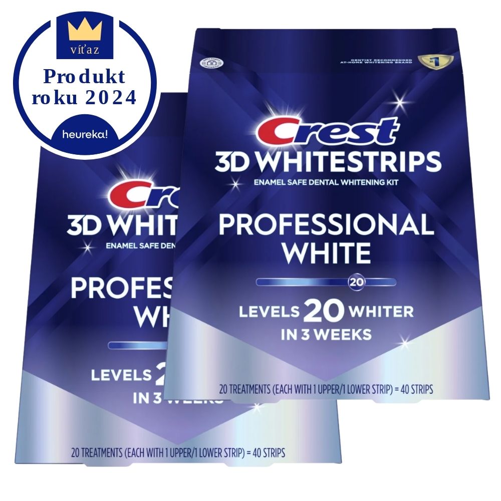 Výhodné dvojbalenie Crest 3D Whitestrips PROFESSIONAL WHITE