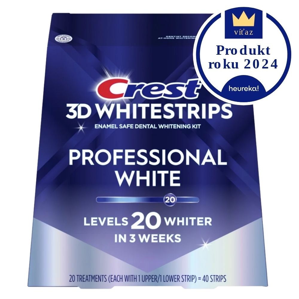 Bieliace pásiky Crest 3D Whitestrips PROFESSIONAL WHITE