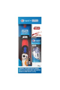 Detská elektrická zubná kefka so zubnou pastou Crest STAR WARS