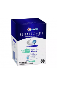 Čistiace obrúsky na zubné protézy, strojčeky Invisalign a retainery Crest Aligner Care
