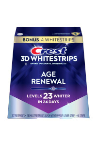 Bieliace pásiky Crest 3D Whitestrips AGE RENEWAL