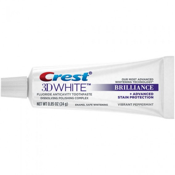 Vzorka bieliacej zubnej pasty Crest 3D White BRILLIANCE
