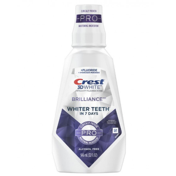 Ústna voda Crest 3D White BRILLIANCE PRO