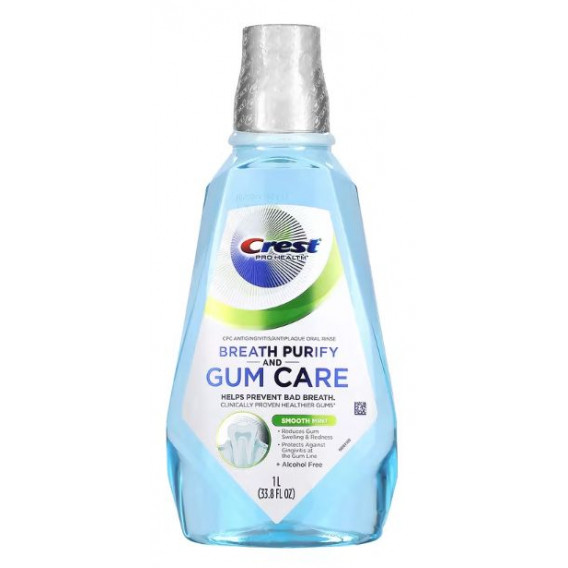 Ústna voda Crest Pro Health BREATH PURIFY and GUM CARE Smooth Mint