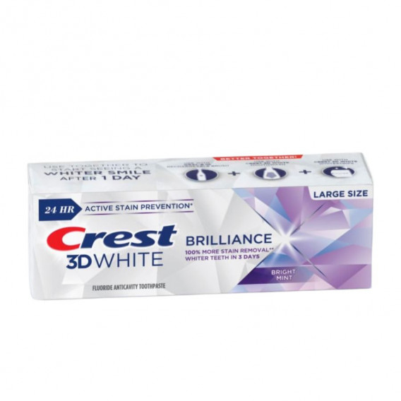 Bieliaca zubná pasta Crest 3D White BRILLIANCE Bright Mint - Large size
