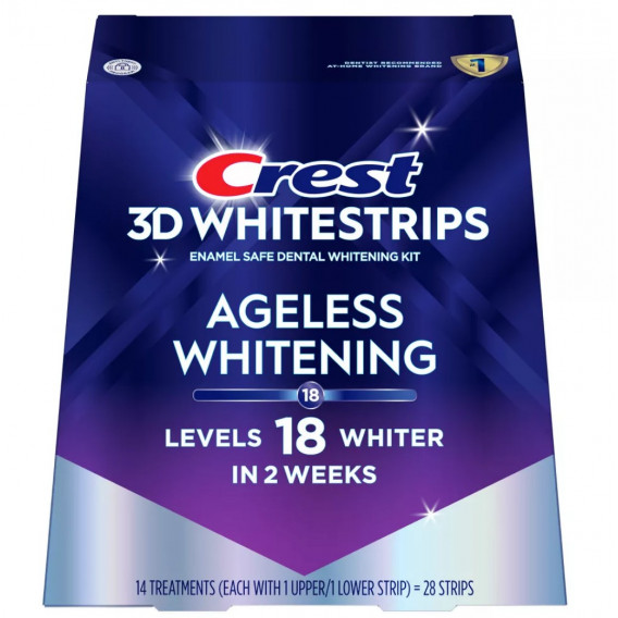 Bieliace pásiky Crest 3D Whitestrips AGELESS WHITENING