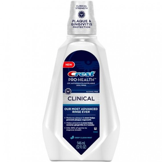 Ústna voda Crest Clinical na bielenie zubov